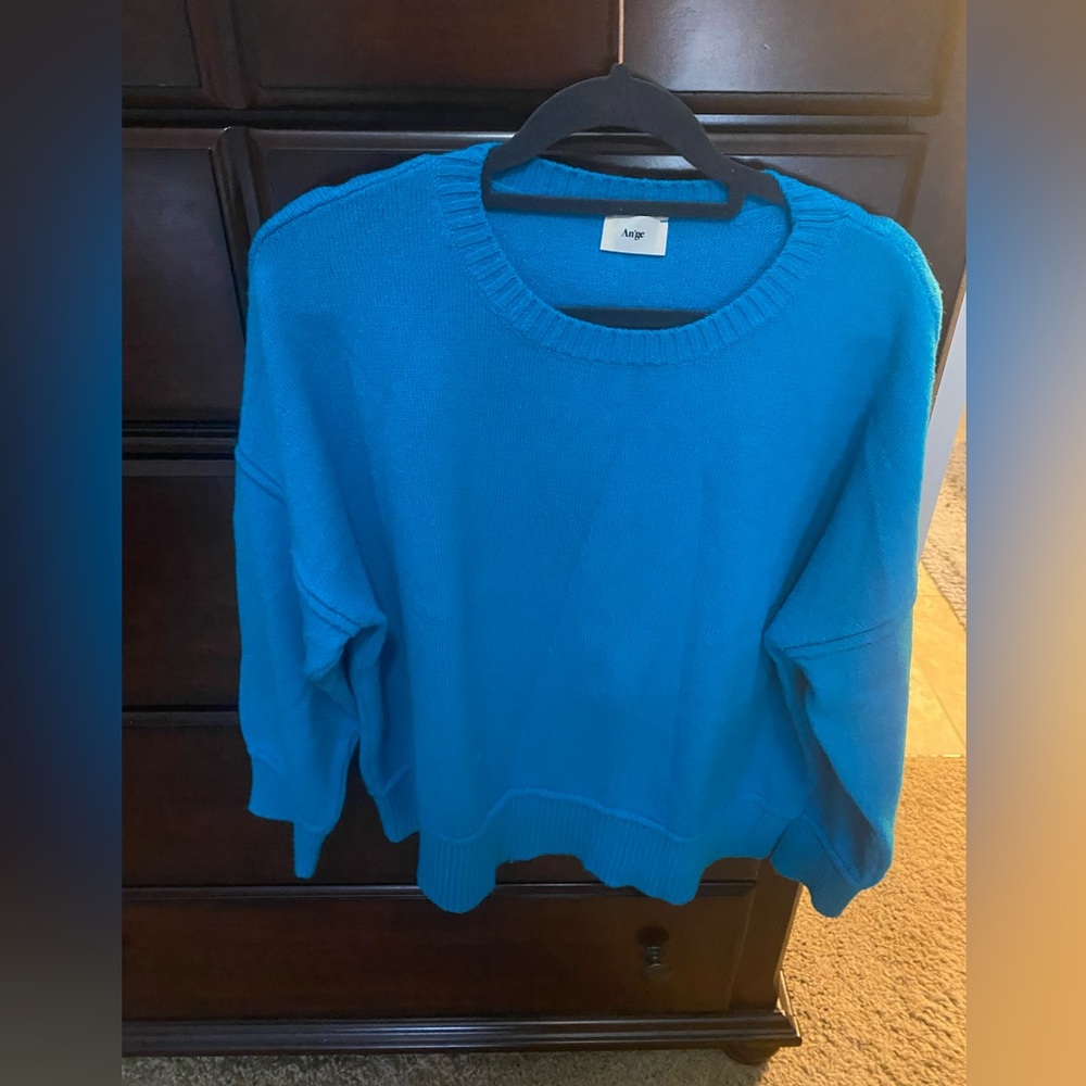 Bright Blue Crewneck Women’s Sweater size large
